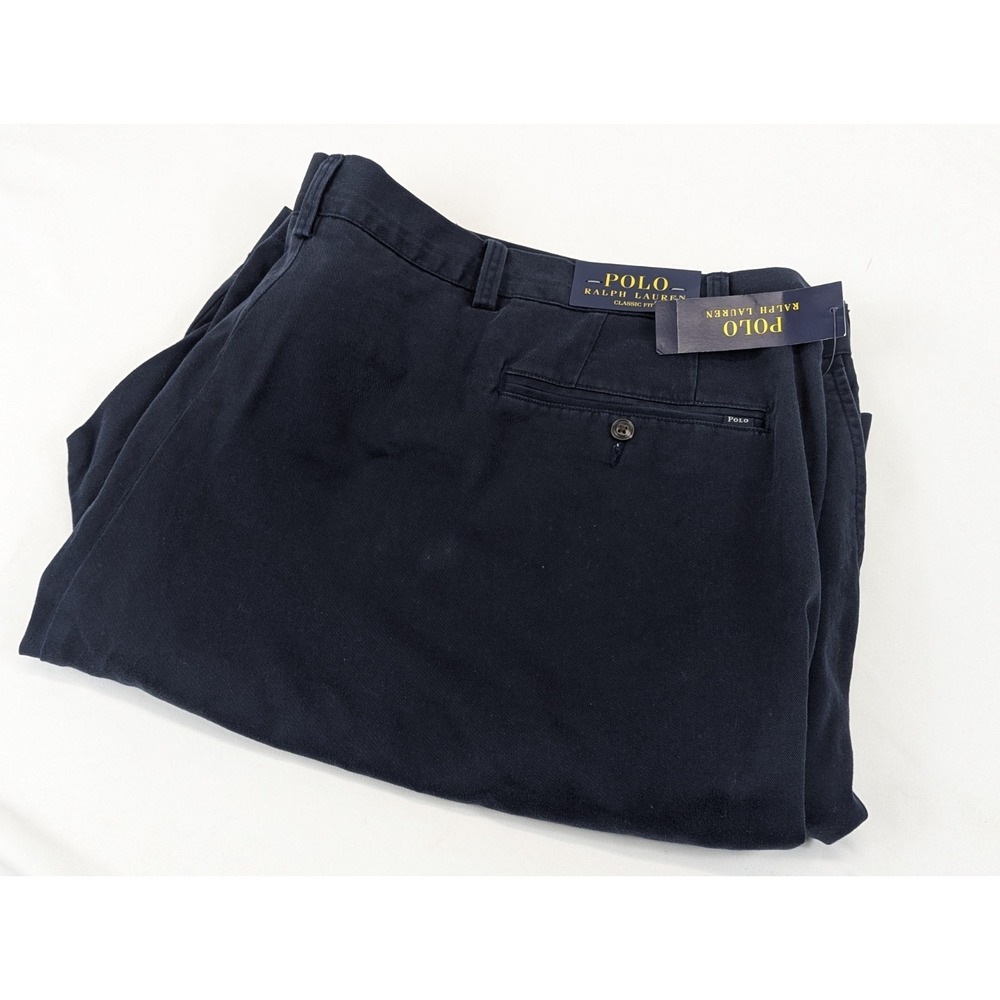 Polo Ralph Lauren Mens Chino Shorts Mens 58x10 Big Classic Fit Avatar Navy Blue